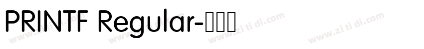 PRINTF Regular字体转换